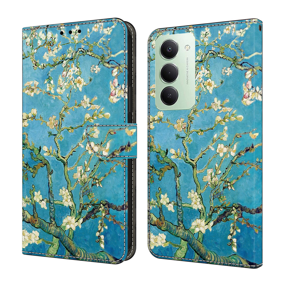 (Apricot Blossom) For Xiaomi Redmi 15 5G (Global) (169Mm) Leather Case Pattern Printing Wallet Stand Flip Phone Cover 6914290566020