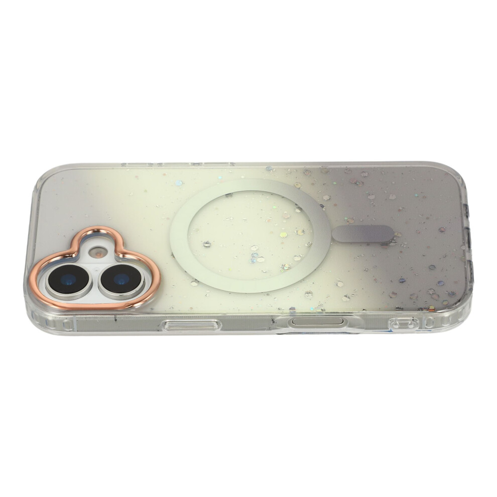 (Black) For Iphone 17 Case Compatible With Magsafe Imd Bling Glitter Pc + Tpu Back Cover Black 6914290937592