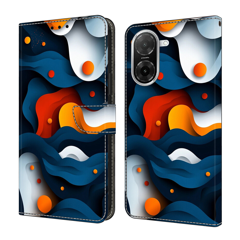 (Gradient) For Xiaomi Redmi A5 Nfc (Eu) (173.45Mm) Case Wallet Stand Pattern Printing Pu Leather Flip Phone Cover 6914290520886