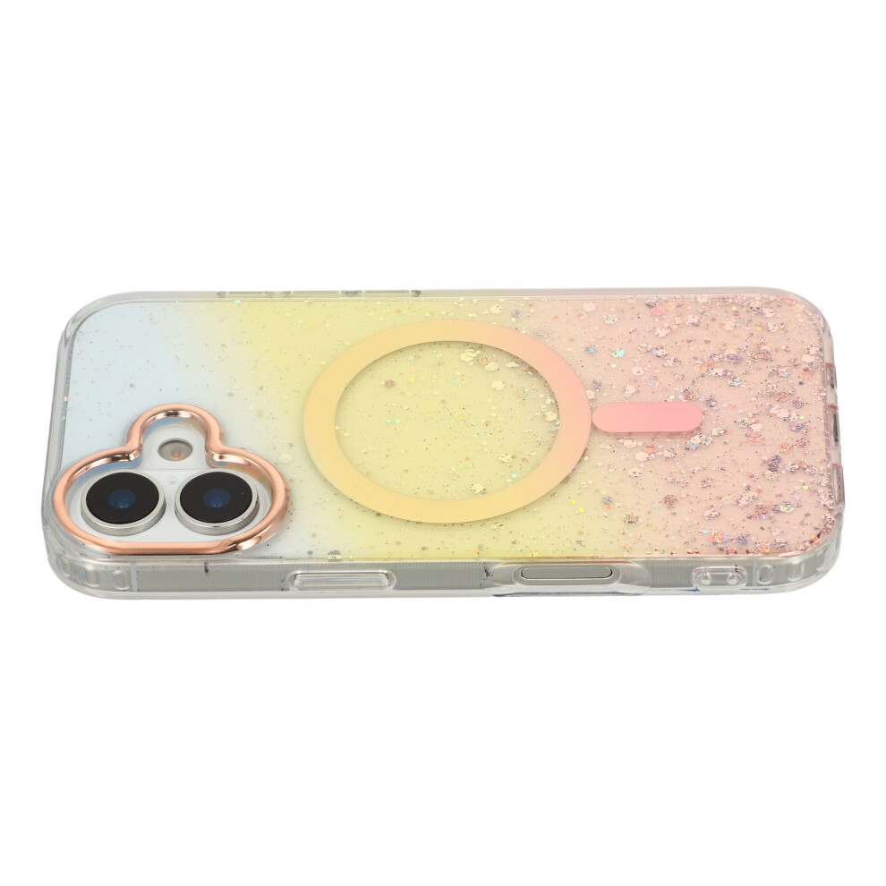 (Gold) For Iphone 17 Case Compatible With Magsafe Imd Bling Glitter Pc + Tpu Back Cover Gold 6914295386340