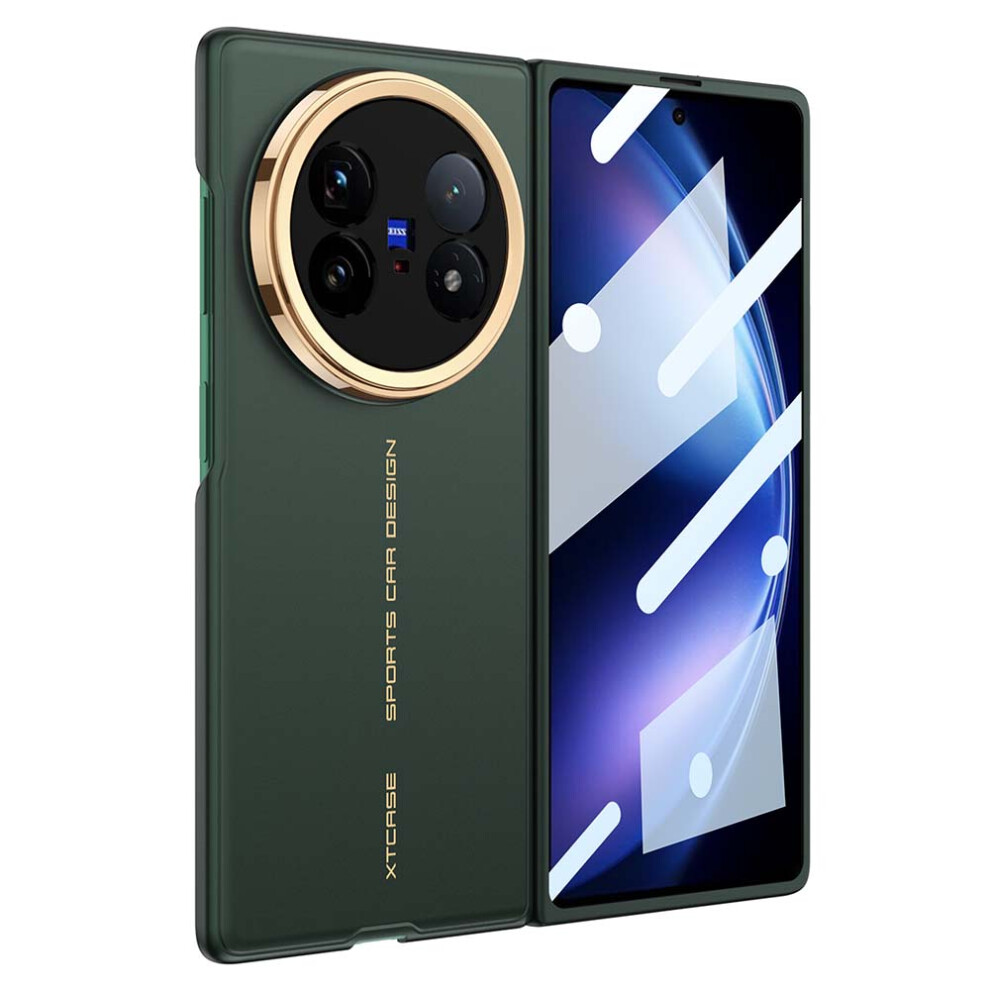 (Midnight ) Gkk For Vivo X Fold5 5G Case Hard Pc Ultra Slim Phone Cover With Front Tempered Glass Film Green 6914297474908