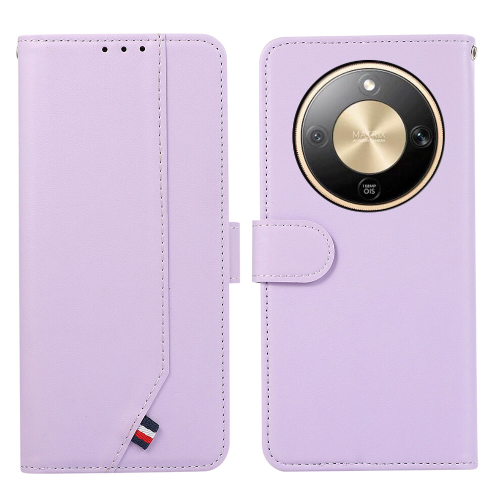 (Purple) For Honor Magic8 Lite 5G / X9d 5G / X70 5G Case Rfid Blocking Flip Leather Phone Cover Purple 6914296185928