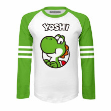 (7-8 Years, White) Super Mario Childrens/Kids Yoshi Since 1990 Long-Sleeved T-Shirt