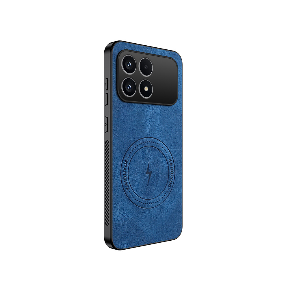 (Blue) Wanlonfeng For Xiaomi Redmi K90 5G / Poco F8 Pro Magnetic Case Sd1 Series Nappa Texture Pc Tpu Phone Cover Blue 6914292054846