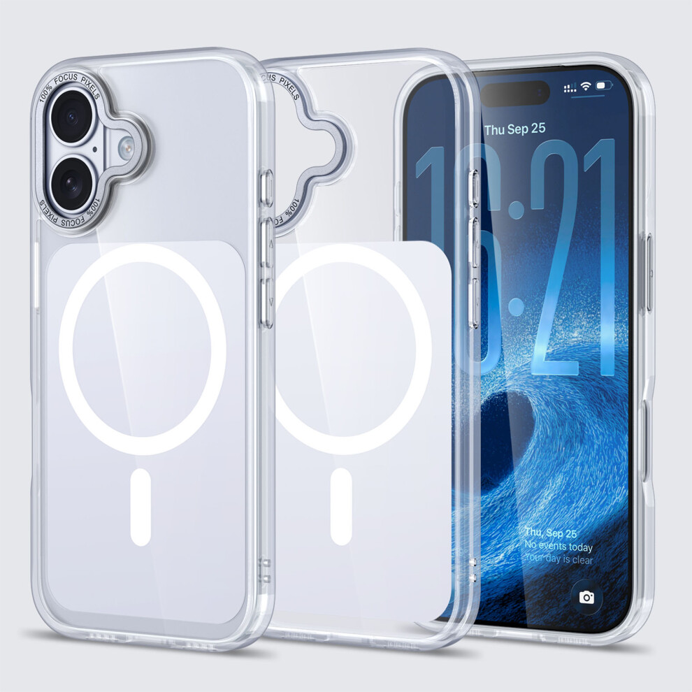 (White) For Iphone 17 Case Skin-Touch Acrylic + Tpu Cover Compatible With Magsafe White 6914291291099