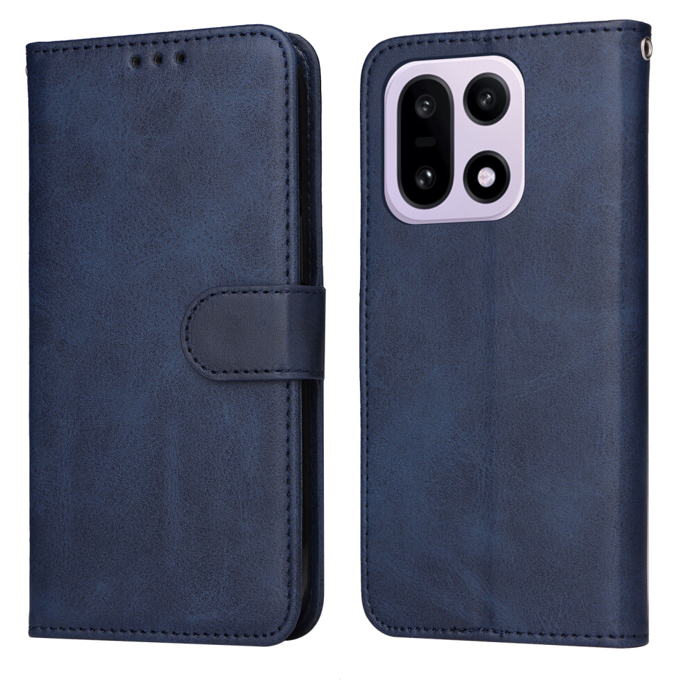 (Blue) For Oneplus 15 5G Case Wallet Pu Leather Folio Flip Phone Cover Blue 6914297827308