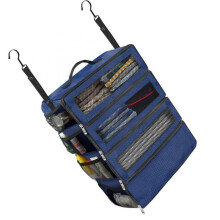 Travel Clothes Storage Bag Large Capacity Waterproof Oxford Fabric with Multiple Compartments Blue