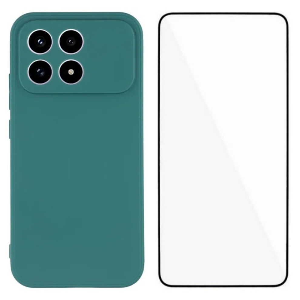 (Army ) Wanlonfeng For Xiaomi Poco F8 Pro / Xiaomi Redmi K90 5G Case Zb Series Precise Cutouts Straight Edge Tpu Phone Cover Wi Green 6914291751944