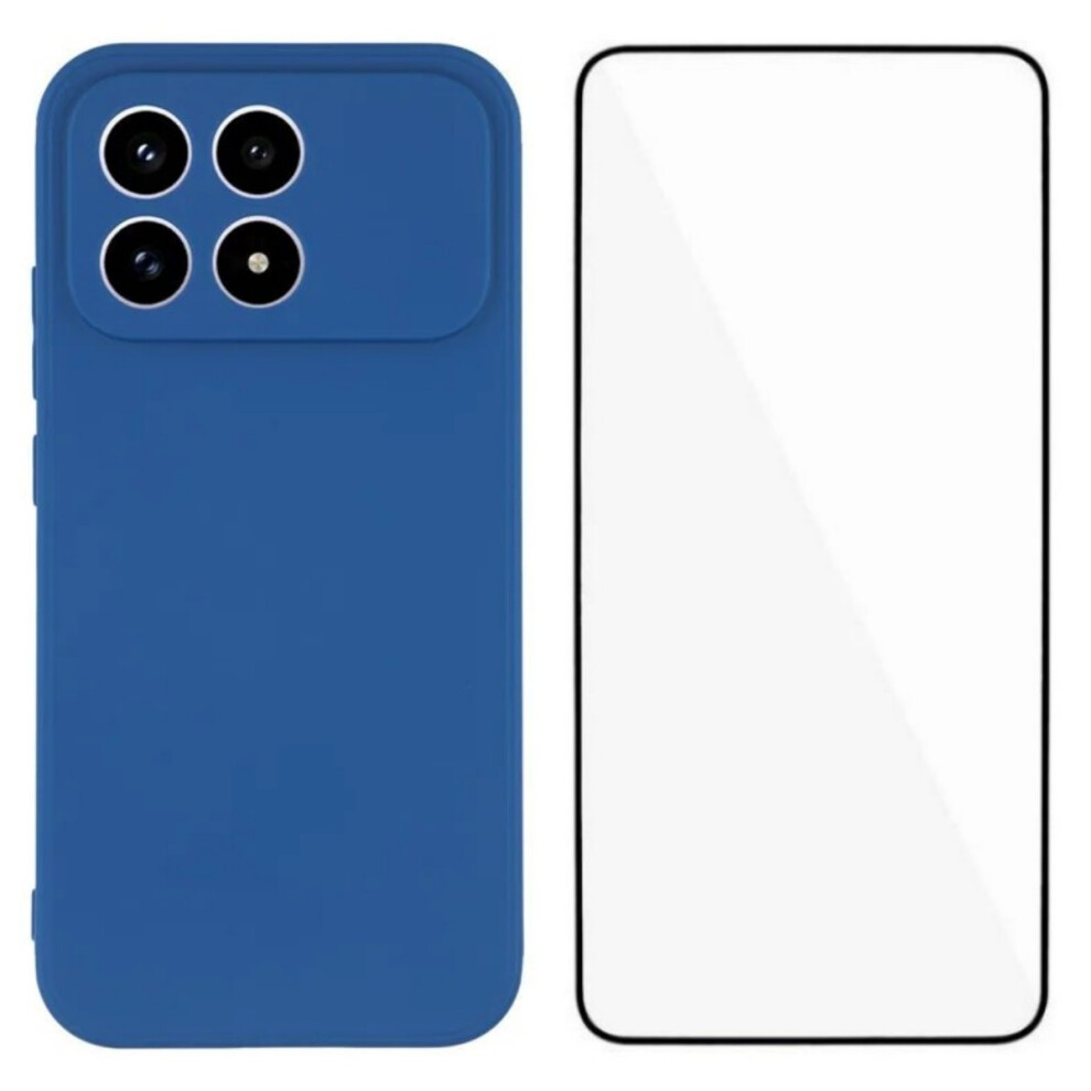 (Sapphire) Wanlonfeng For Xiaomi Poco F8 Pro / Xiaomi Redmi K90 5G Case Zb Series Precise Cutouts Straight Edge Tpu Phone Cover Wi Blue 6914295560573