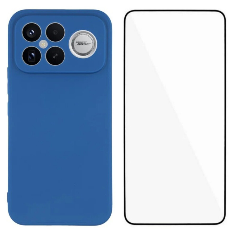 (Sapphire) Wanlonfeng For Xiaomi Poco F8 Ultra / Xiaomi Redmi K90 Pro Max 5G Case Zb Series Precise Cutouts Straight Edge Tpu Phon Blue 6914297903361