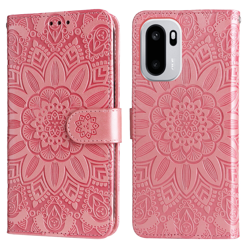 (Pink) For Oneplus 15R 5G / Ace 6T 5G / Ace 6 5G Case Sunflower Imprint Leather Wallet Phone Cover Pink 6914295211321
