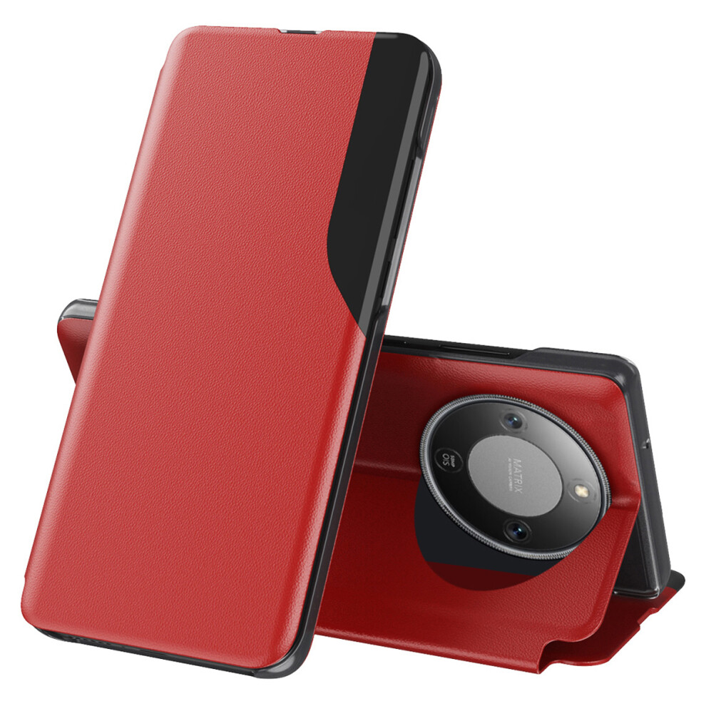 (Red) For Honor Magic8 Lite 5G / X9d 5G / X70 5G Phone Case Folio Flip Pu Leather Stand Cover Red 6914295004442