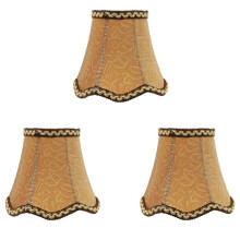 3X Chandelier Lamp Shades Fabric Cloth Clip  Light Shades Lamp Cover Drum Shade Lampshade Bulb Cover 13cm