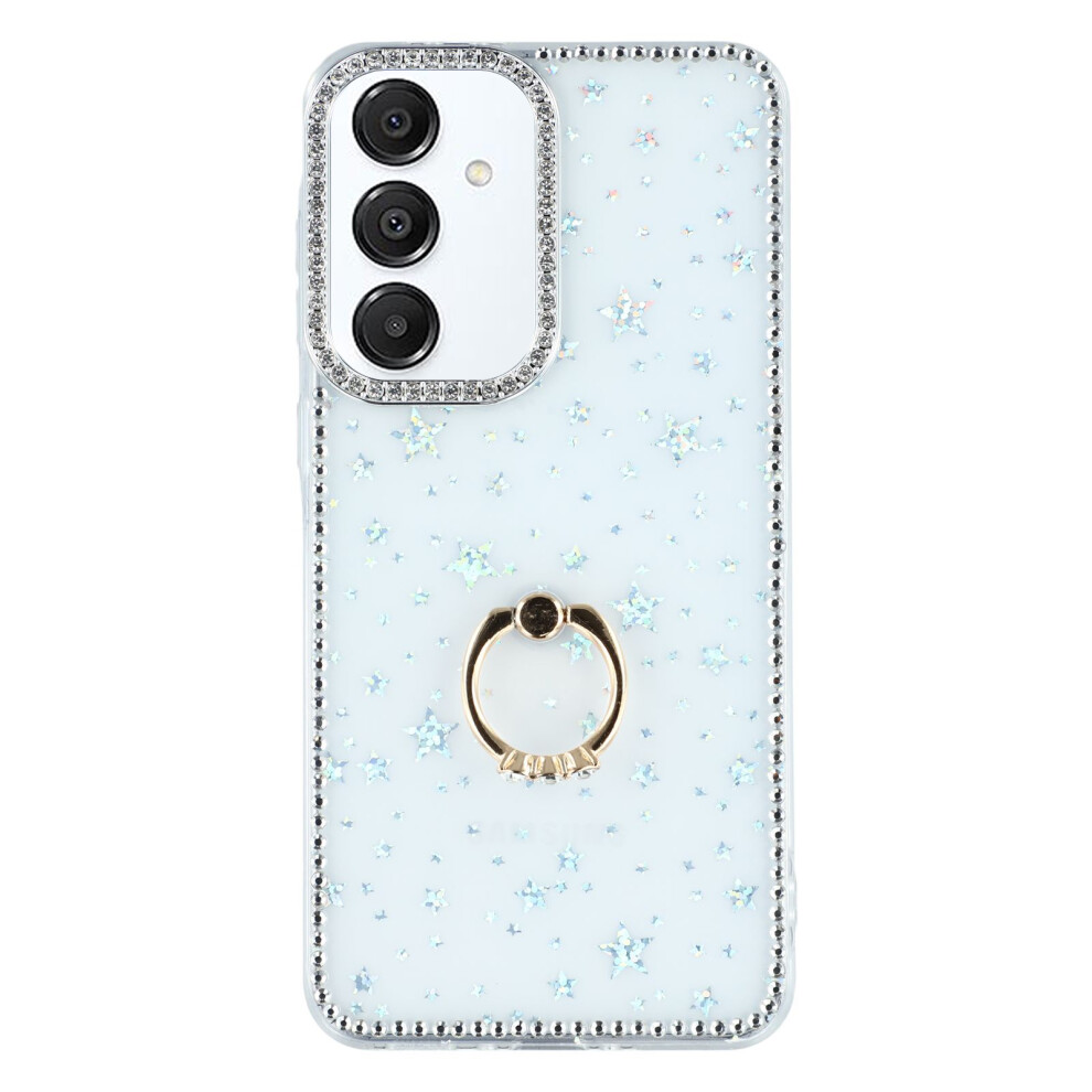 (Starry Transparent) For Samsung Galaxy S26+ Case With Ring Kickstand Rhinestone Edge Tpu + Pc Imd Phone Cover 6914297652375
