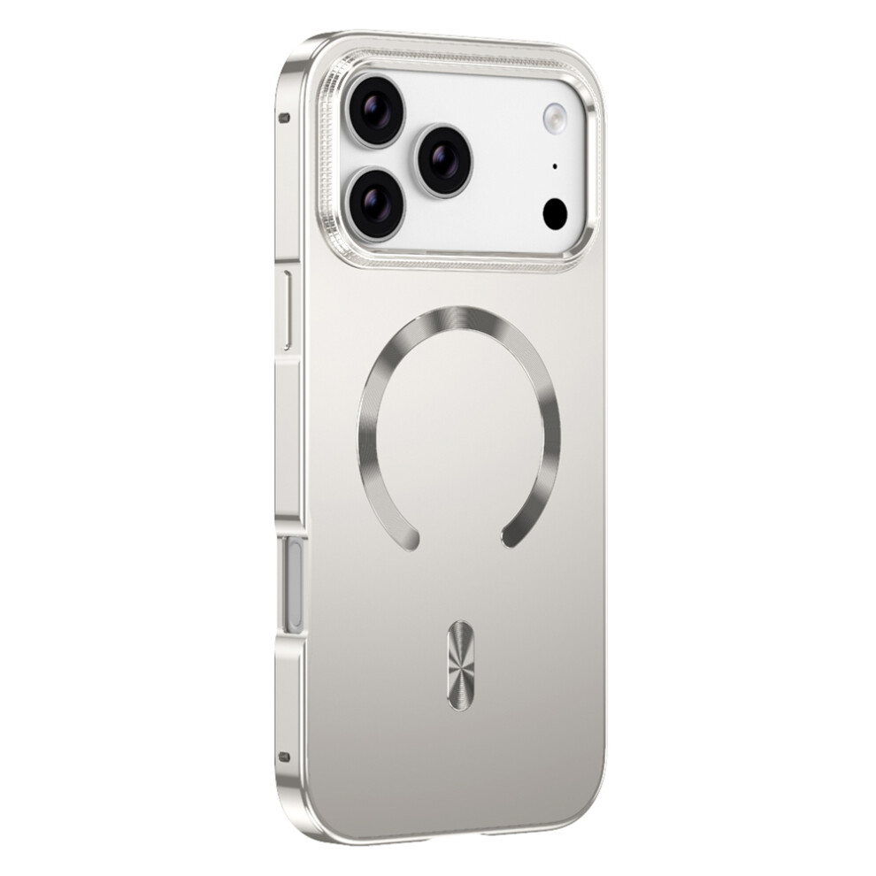 (Titanium) For Iphone 17 Pro Case Compatible With Magsafe Alloy Frame Phone Pc Back Cover 6914297242552
