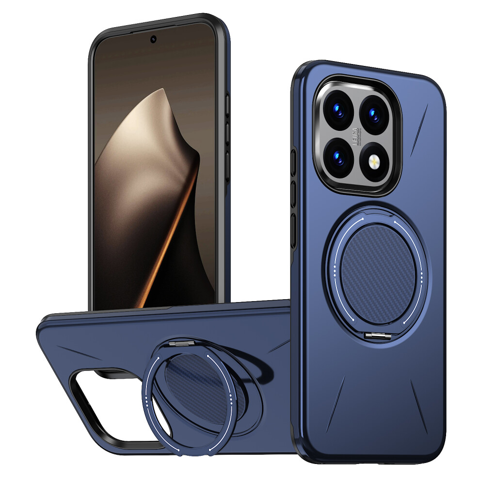 (Blue) For Xiaomi 15T Magnetic Case Rotating Kickstand Tpu + Pc Phone Cover - Blue 6914296487640