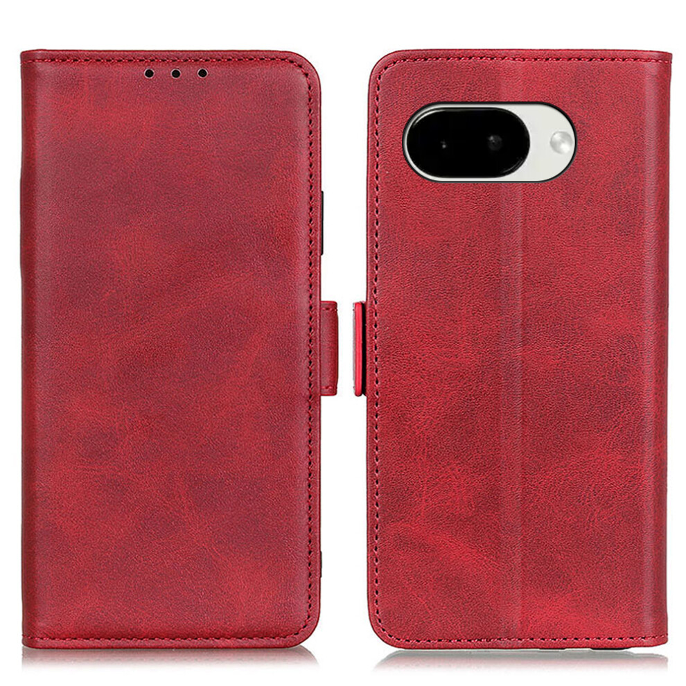 (Red) For Google Pixel 10A Case Stand Cowhide Texture Pu Leather Phone Cover Red 6914294137929