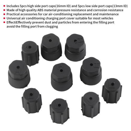 Universal A/C Service Caps 10 Pack