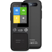 Taalvertaalapparaat voor 137 talen, directe en draagbare tweewegs spraakvertaling, offline realtime vertaalapparaat met opnamefunctie, 1500 mAh b