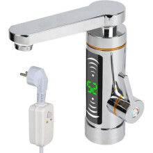 Elektrische waterkraan, 360 graden draaibare waterstraal, waterverwarmer, 3000W, snelle verwarming, LED-temperatuurweergave, kraan voor badkamer,