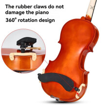 FOM Violin Shoulder Rest Comfortable Non-Slip for 4/4 and 3/4 Sizes Easy Use for Kids Beginner Violin Accessories