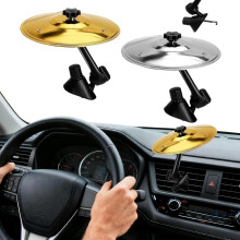 Autobekken, ventilatieroosterbekken, dashboardbekken, drumsymbool voor op het dashboard, mini-drumstel, muziekstandaard, kleine clipbevestigingss