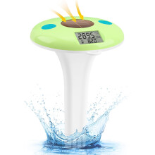 Drijvende zoutmeter en thermometer voor zwembaden, digitale salinometer voor zoutwaterzwembaden, jacuzzi's, spa's en vijvers, nauwkeurige tempera