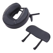 Beauty Bed Ergonomic Headrest Pillow Massage Face Rest Headrest Black