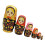 Russian Stacking Doll 6Layer Educational Matryoshka Doll For Kids Hand Skill Gold 1