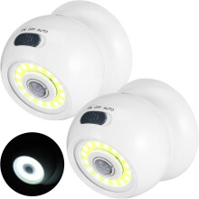 Buitenverlichting met bewegingssensor - Batterijgevoede buitenlamp met bewegingssensor, draadloze bewegingsmelder, beveiligingslamp, automatisch