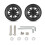 2PCS Universal Suitcase Casters Quiet Rollers  Practical Travel Luggage Casters 60 black 1