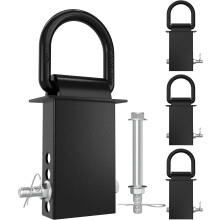 stuks - 16200 lbs aanhangerbevestiging met D-ring, zware, verwijderbare bevestigingspunten voor platte vrachtwagens en aanhangers, accessoires vo