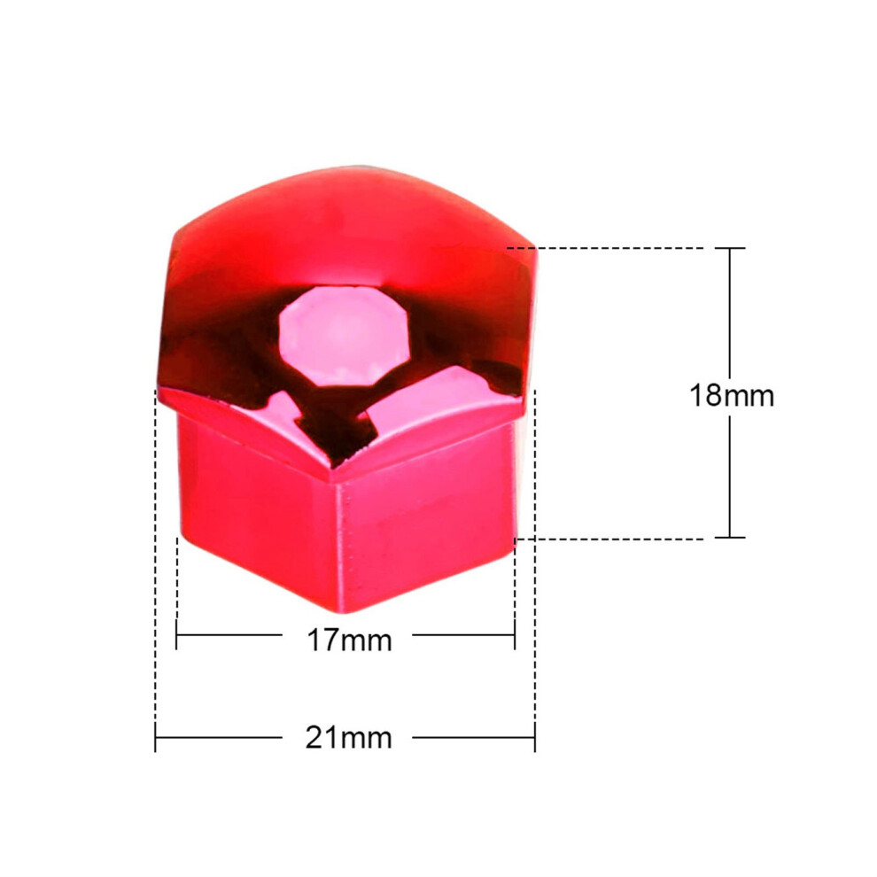20Pcs Wheel Lug Nut Cap Dustproof 7293282013766