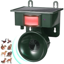 Ultrasone vogelverjagers op zonne-energie, vogelafweermiddelen voor buiten, afweermiddelen voor katten om herten, kraaien, honden, eekhoorns, was
