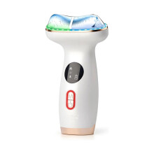 7 Color LED Face and Neck Device with Hot Cold Care and Gua Sha (White)