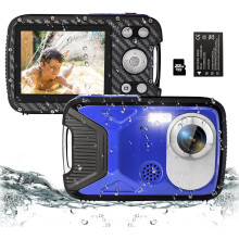 Kids Waterproof Camera 5M 1080P HD with 32GB SD Card (Blue)