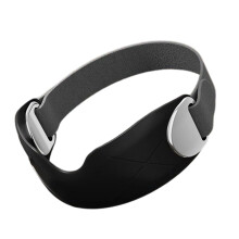 Adjustment Strap Silicone Knee Guard Shock Absorption Sports Brace for Daily Black