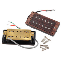 Professional Humbucker Guitar Pickups Wood Housing High Output Ceramic Design