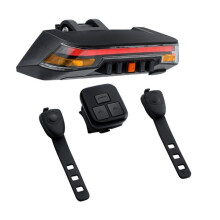 Bike Turn Signals Sensing Bright Bicycle Turn Signals Front Back IPX5 Waterproof Adjustable Lighting Mode Bike Tail Lights(Black)