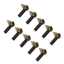 10pcsTie Rod End Ball Joints Model Craft Component For STEM Activity And Hobbies Black 3mm