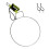 Saltwater Fish Stringer Stainless Steel Construction with Retractable Fluorescent green 1