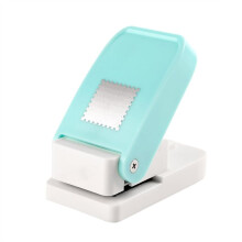 Postzegelpons met Hendelmechanisme voor Papier, Maak Vintage Postzegels voor Scrapbooking, Doe-Het-Zelf Vierkant