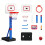 Plastic Backboard Stand Adjustable Heights Basketball Frames Backboard Stand 1