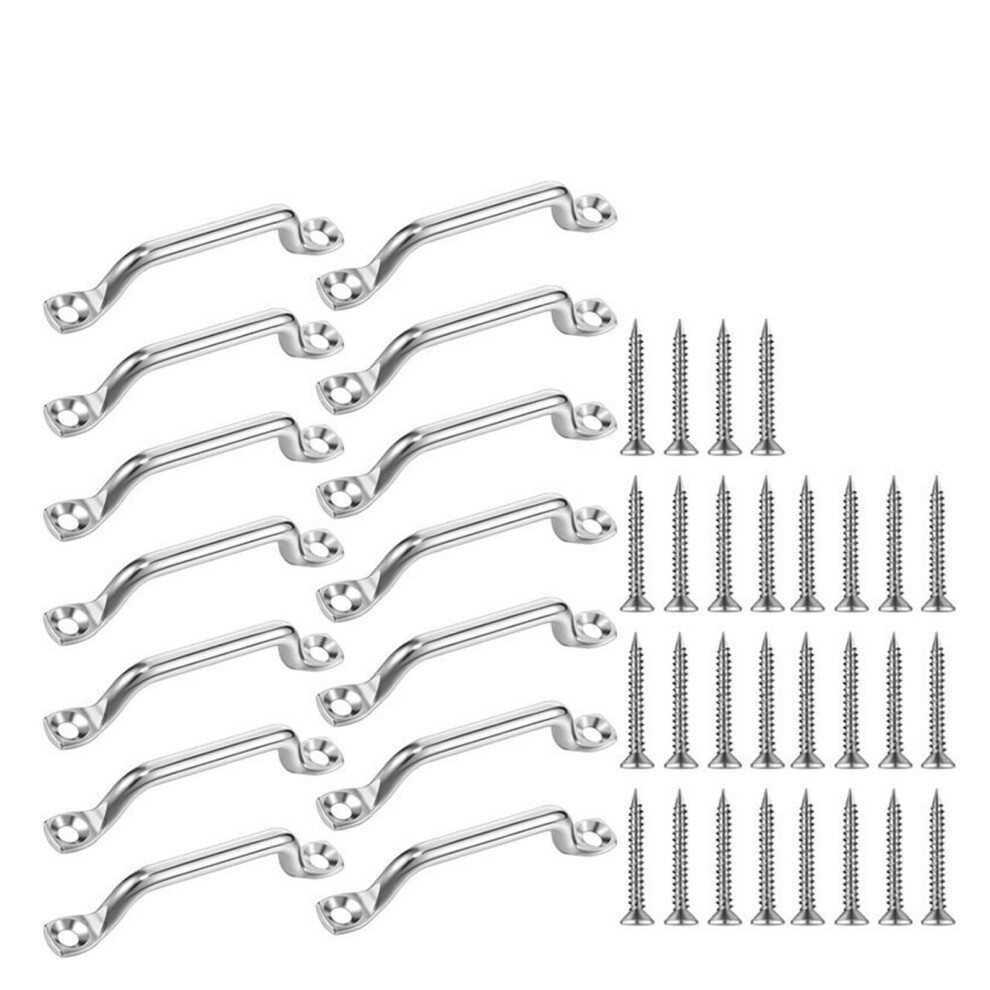 Bows Handle Easy Installation Secure Grip Boats Door Handle Yacht Door 14Pcs With Screws 7696002404576