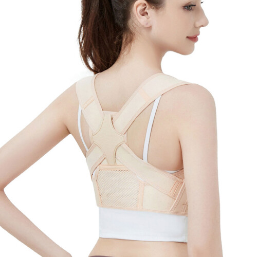 Breathable Back Postured Corrector Back Brace Support Device For Men Women Color B