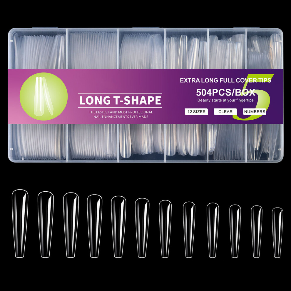 Durability ABS False Nail For Sensitive Skin 504pcs Long Press On Nail 05model
