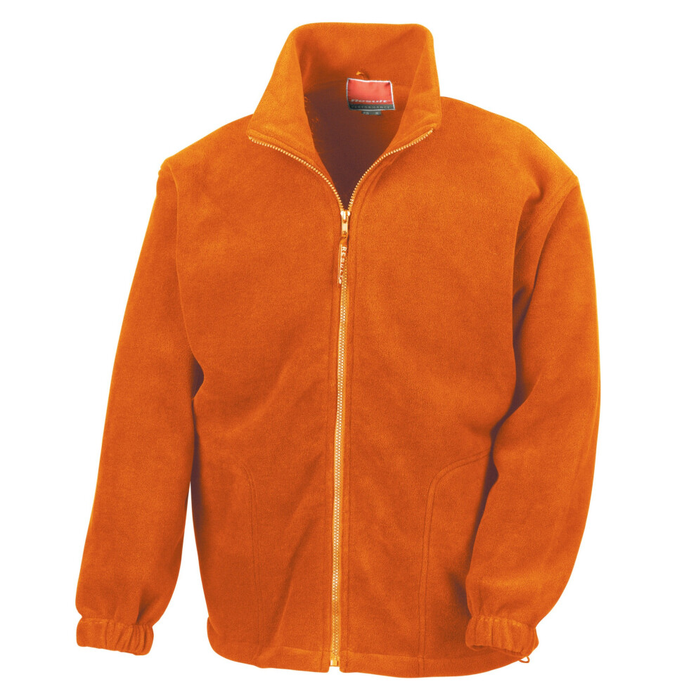 Result (M, ) Unisex Adult Polartherm Fleece Jacket Orange