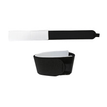 2Pcs Ski Strap Fasteners Tape Protector Pad Adjustable Ski Wraps Ties Ski Black and white