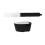 2Pcs Ski Strap Fasteners Tape Protector Pad Adjustable Ski Wraps Ties Ski Black and white 1