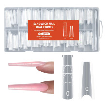 256Pcs Easy Nail Art Extension Forms No Paper Backing Required Quick Application 01